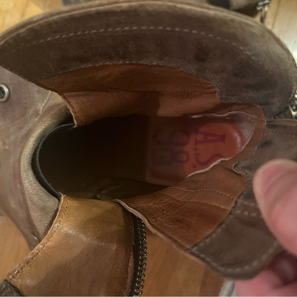 Brown Leather Ankle Boots - Picture 10 of 12